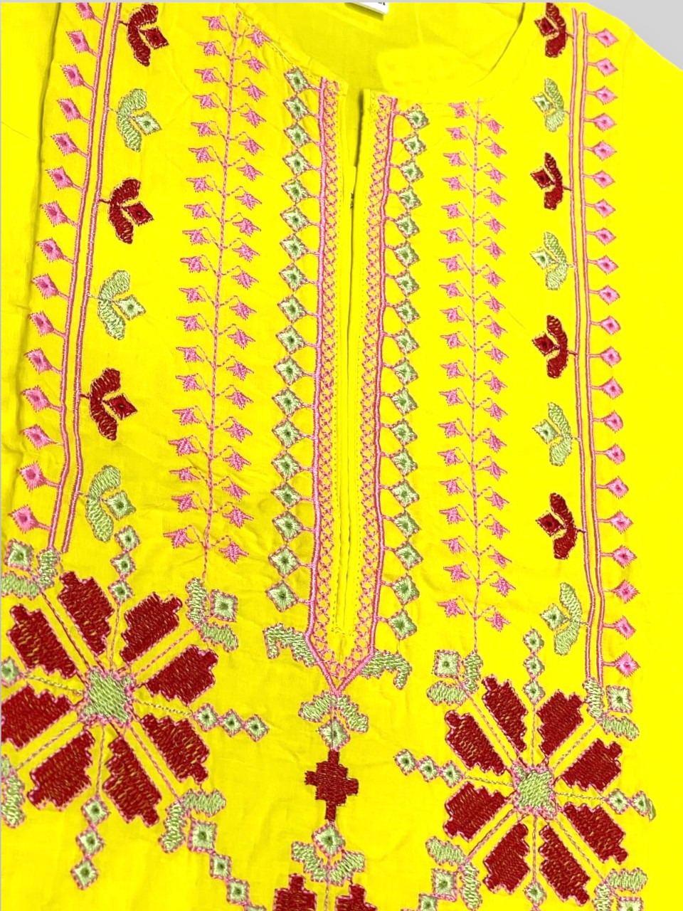 Yellow Classic Embroidered 2pc Set