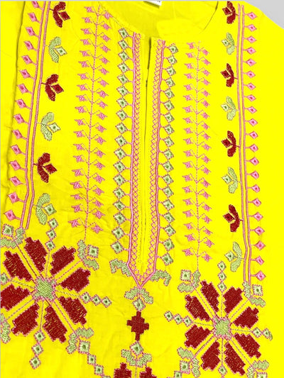 Yellow Classic Embroidered 2pc Set