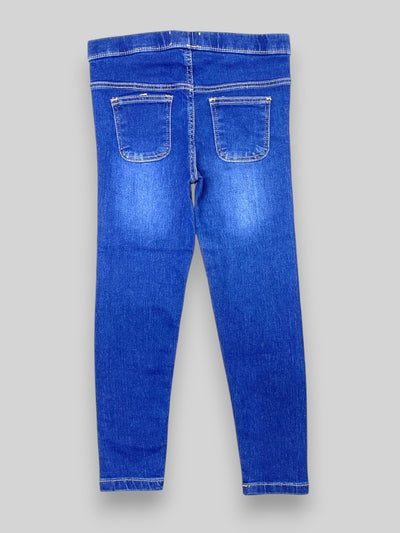 Girls’ Mid Blue Skinny Fit Jeggings