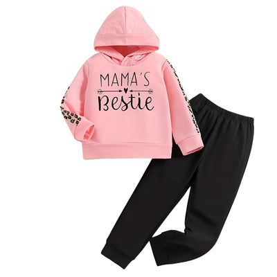 Mama Bestie Fleece Hoodie Tracksuit