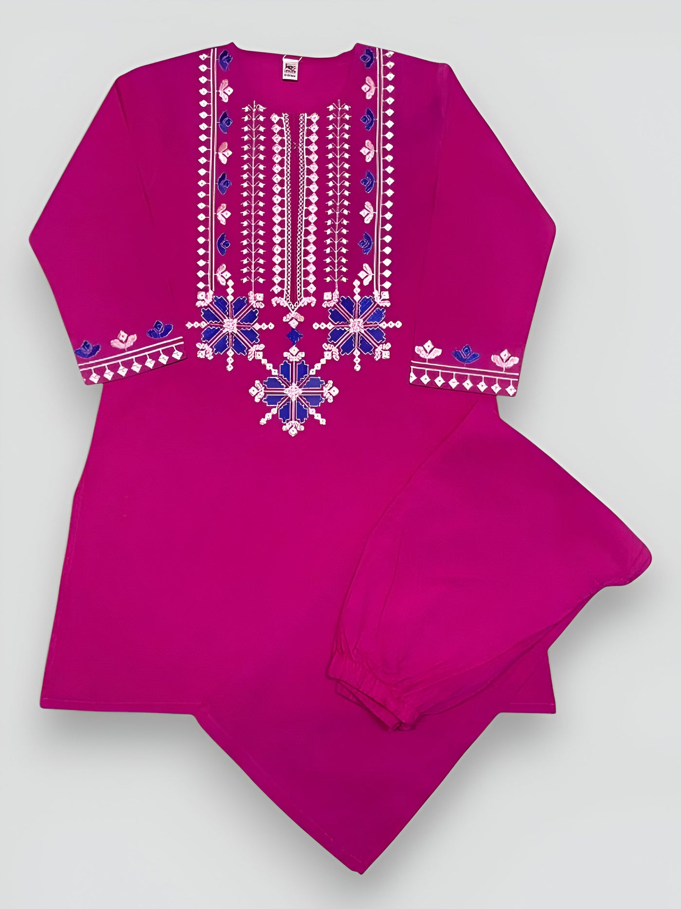 Embroidered Blossom Kurta Set