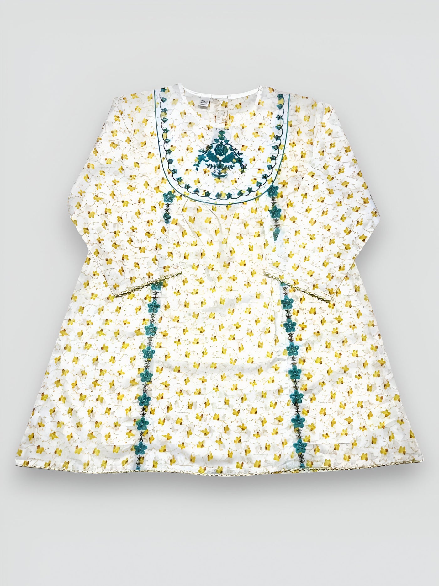 Multicolor Embroidered Yoke Frock