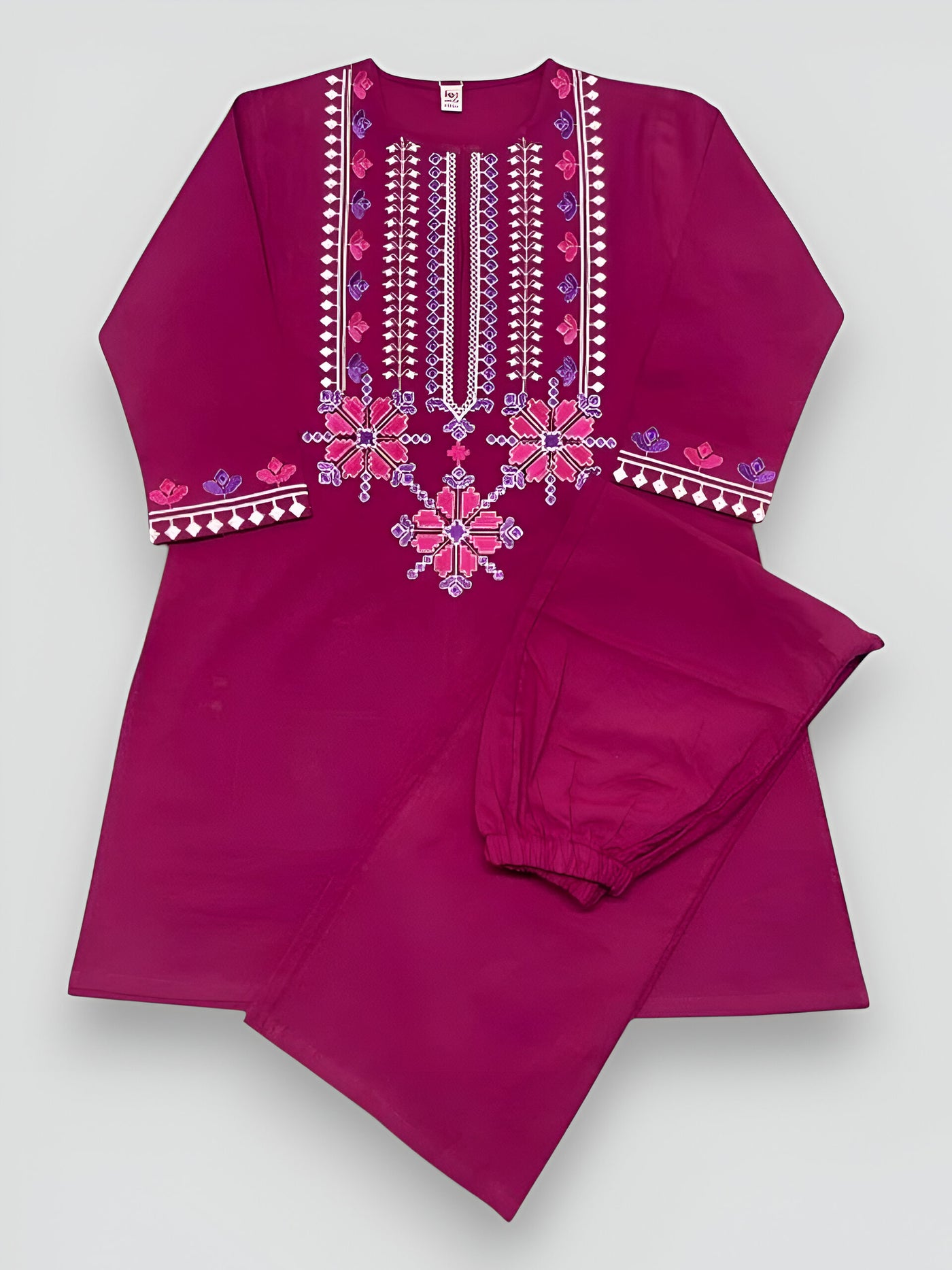 Magenta Charm 2-Piece Kurti Set