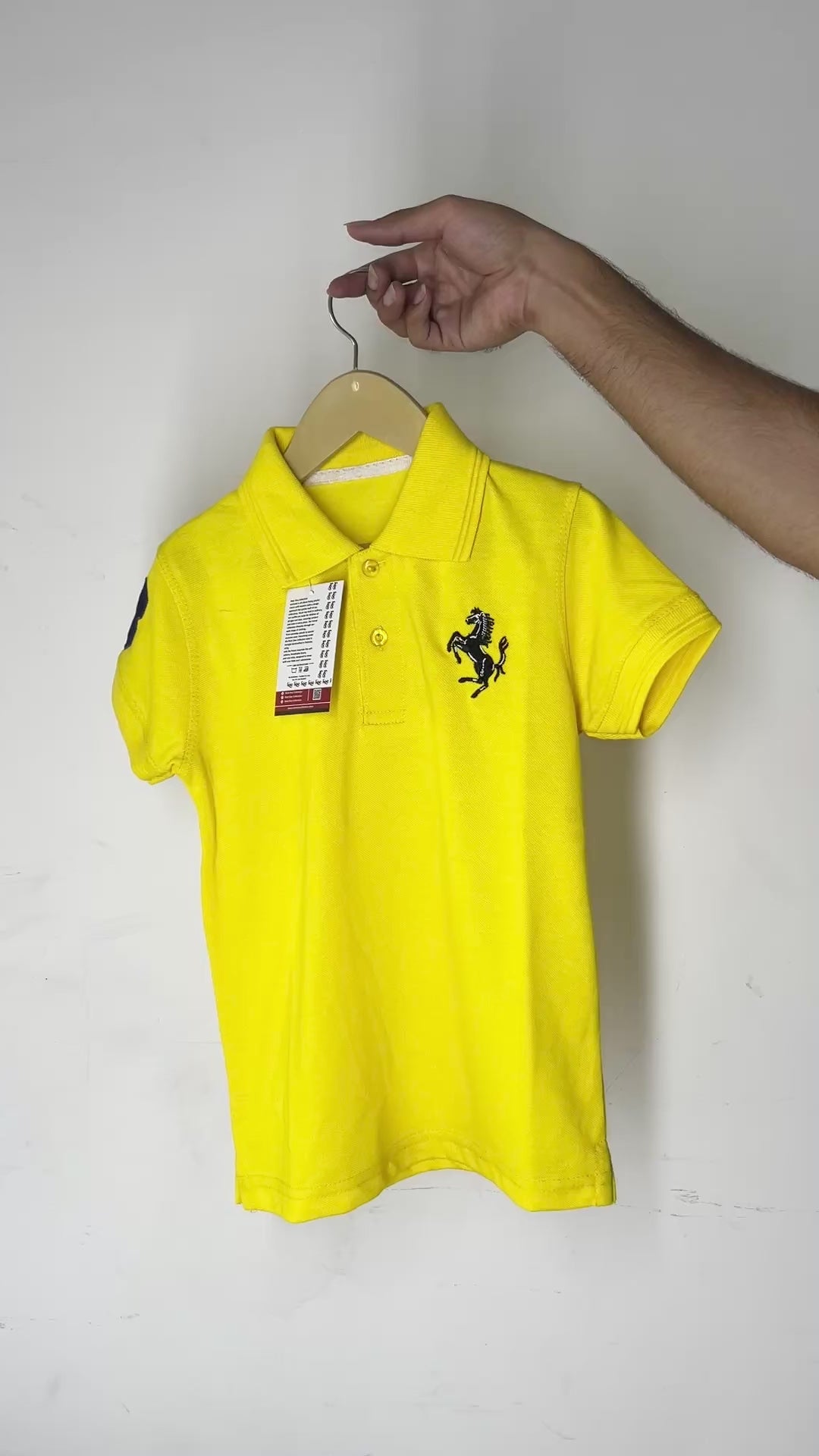Kids Bright Yellow Polo Shirt