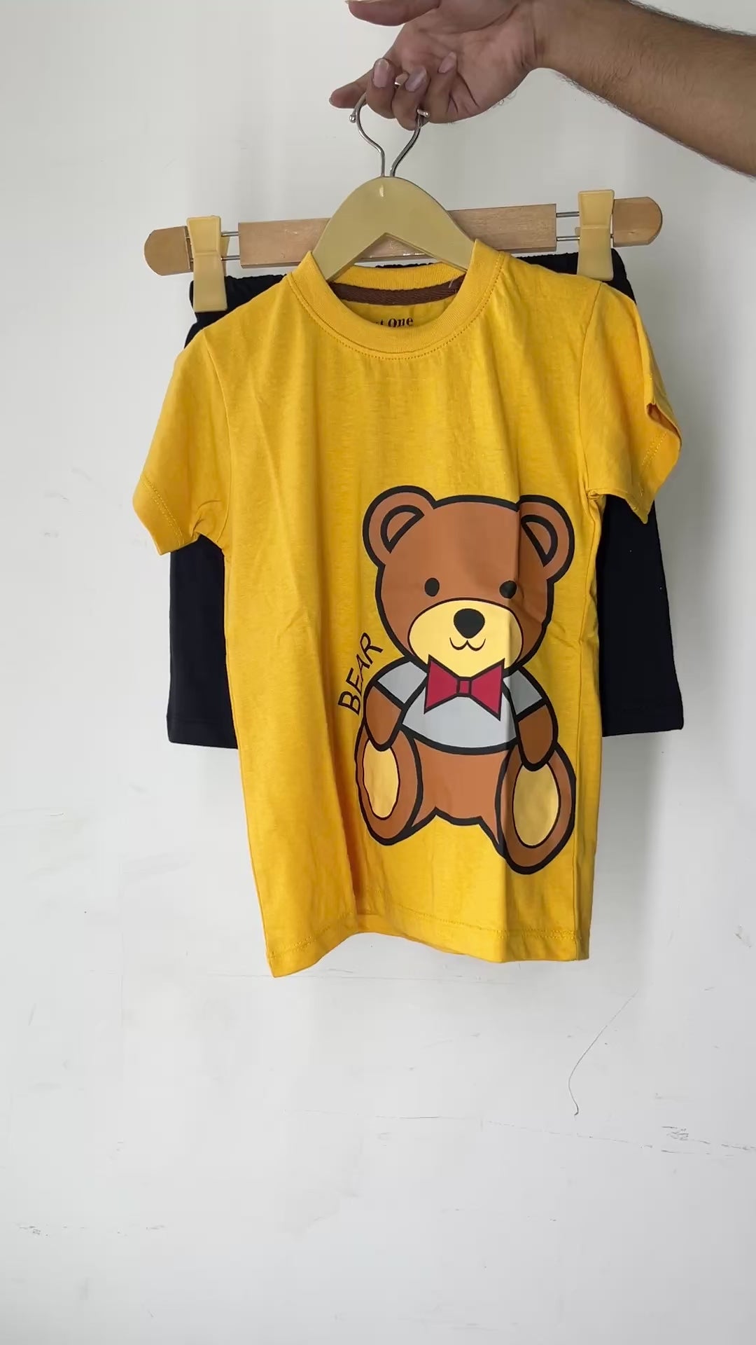 Bear Yellow Short Set