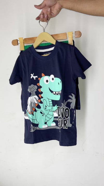 Dinasour Navy short set