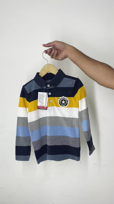 Kids Multi-Color Polo Shirt