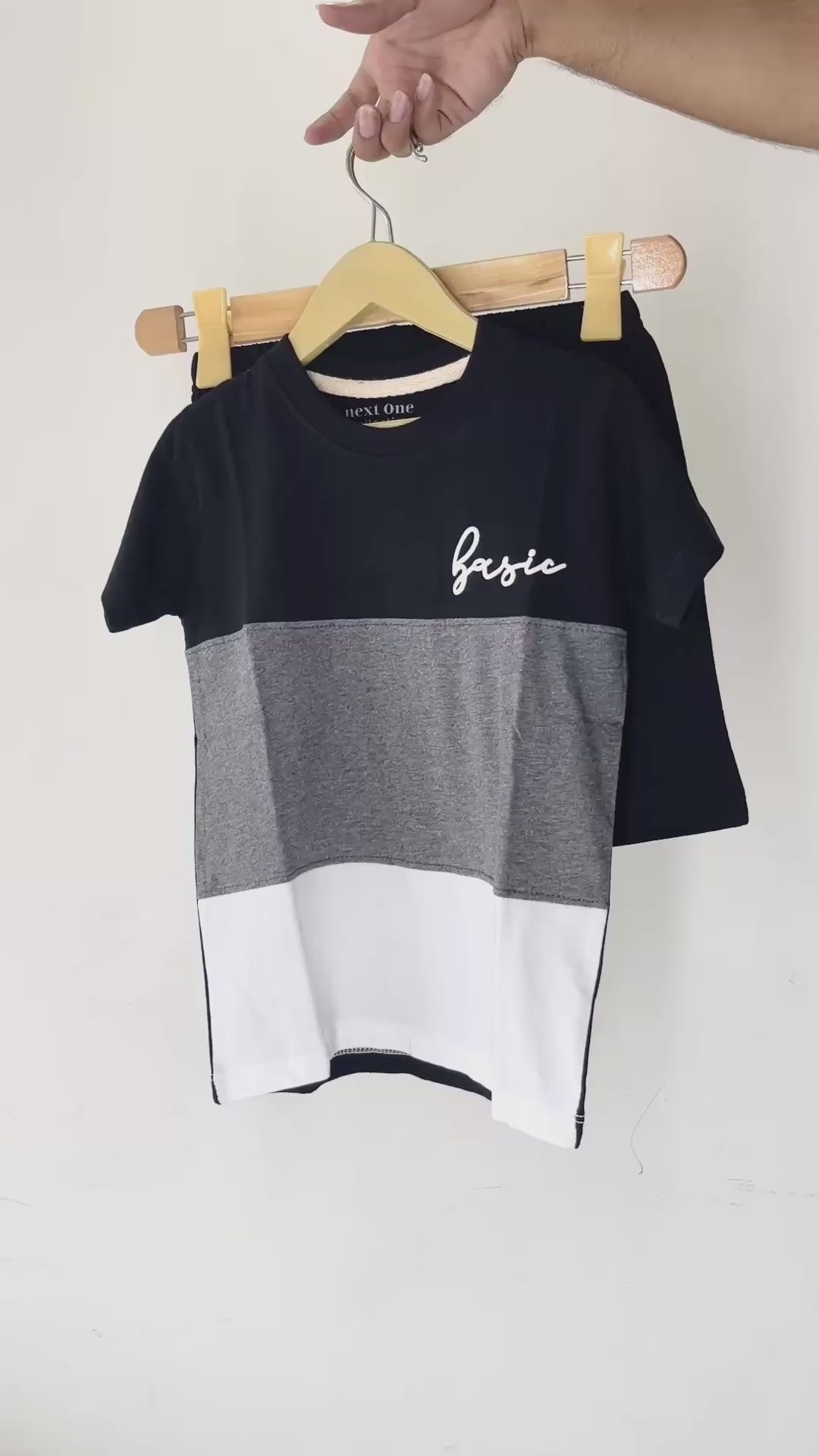 Black Penal Short Set